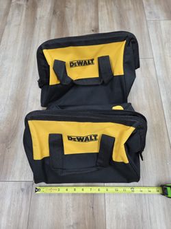 NEW 2-Pack DeWalt 13" Contractor Zippered Tool Bags