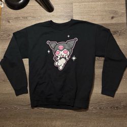 Kuromi Long Sleeve Sweat Shirt Size Large 