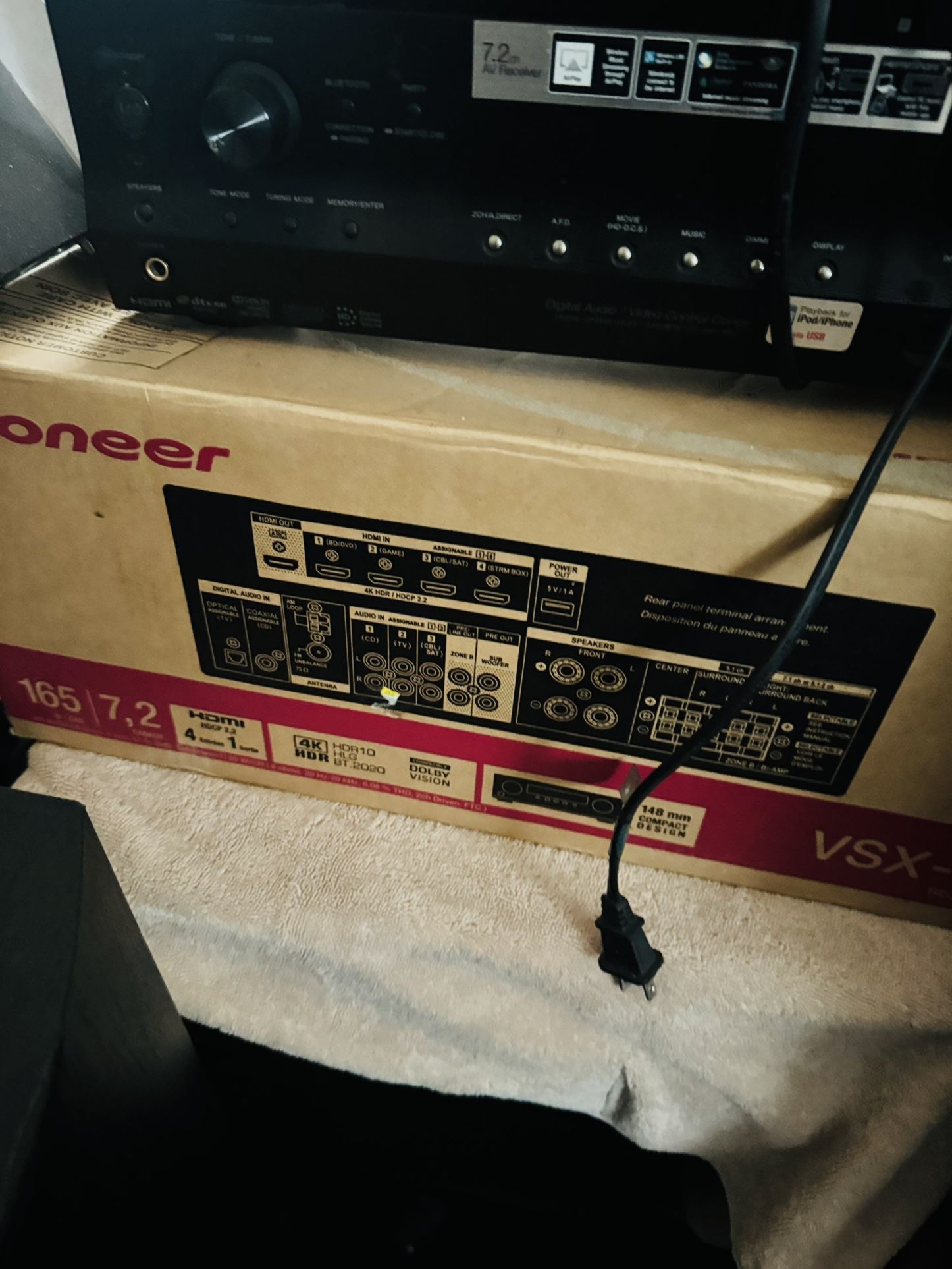 Pioneer Receiver, VSX – 834 New (Box)
