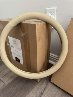 100 New Car  Microfiber Leather Steering  Wheel Cover 