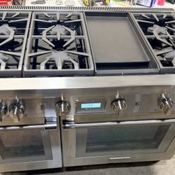 Thermador Pro Harmony® 48 Inch Wide 4.6 Cu. Ft. Slide In Gas Range with 6 Burners and Griddle