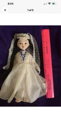 Vintage Bride Doll from Another Land!