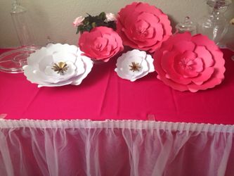 5 paper flowers