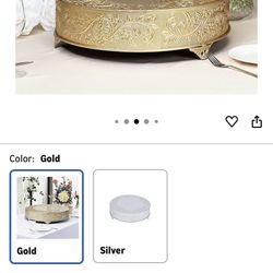 18 Inch Gold Cake Stand 