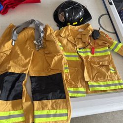 Kids Fireman Costume Probably Small/xs