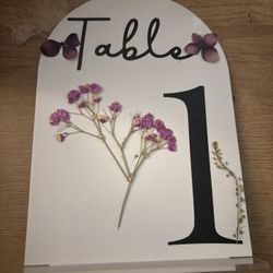 Custom Table Numbers 1-9