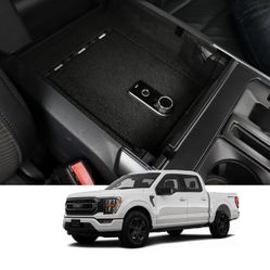Center Console Safe, Gun Safe Vault Lock Box Compatible with Ford F-150 2021-2024