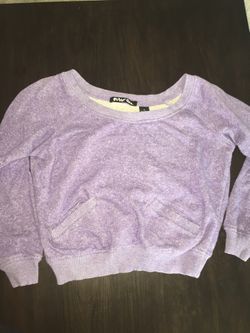 Light Purple Cropped Sweatshirt