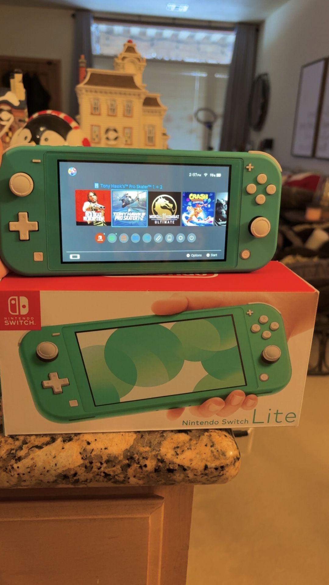 New Switch Lite Blue 256gb
