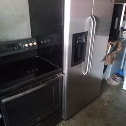 GE Side By Side And Smooth Top Stove