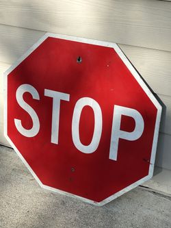 24 x 24 HEAVY DUTY METAL STOP SIGN