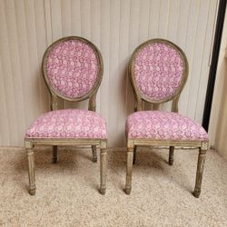 Stunning French-Inspired armless dinner chairs