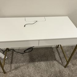 White Target Desk