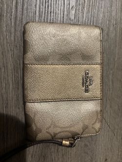 Coach Signature Wristlet Wallet
