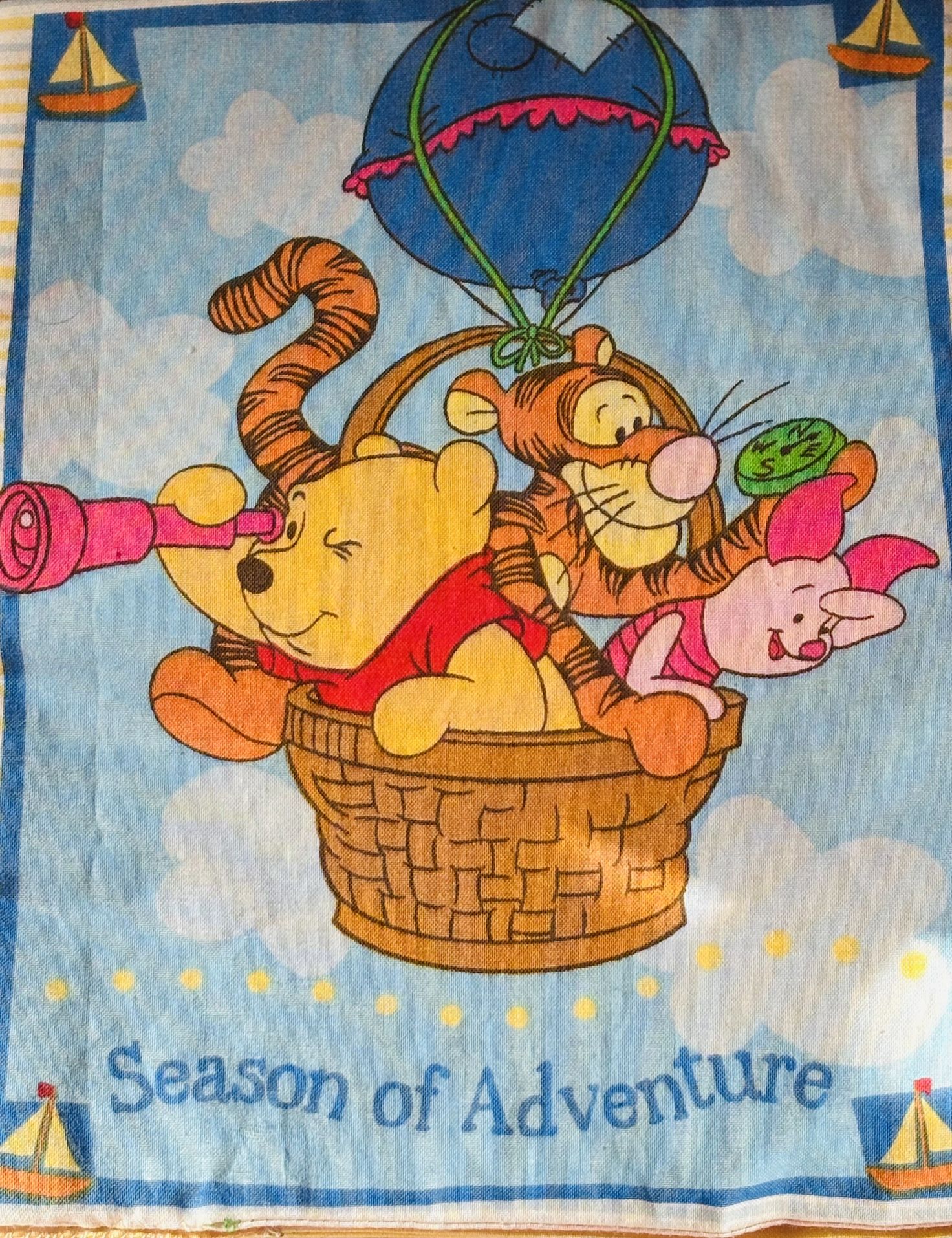 Winnie the Pool Fabric Book Vintage Rate Find Handmade New