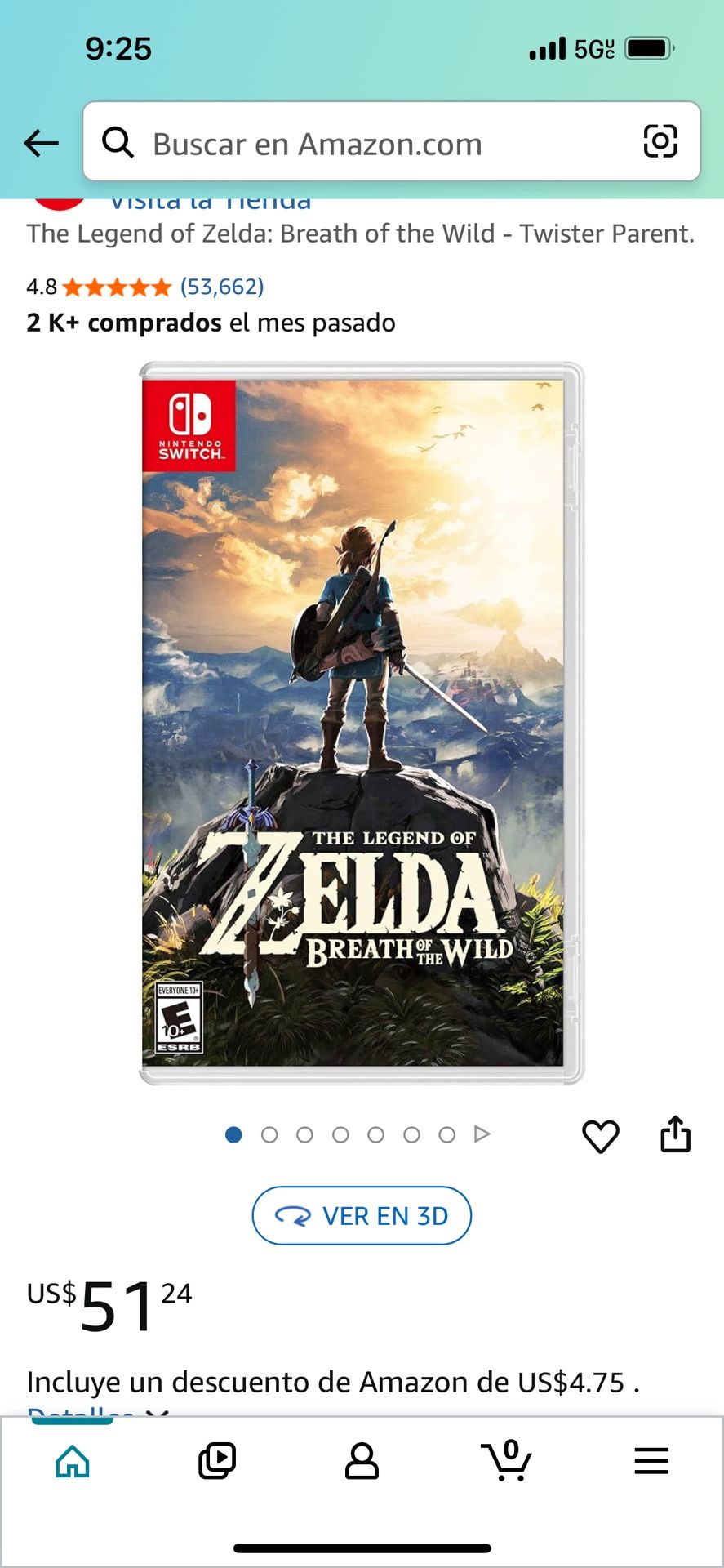SWITCH NINTENDO GAME ZELDA BREATH OF THE WILD