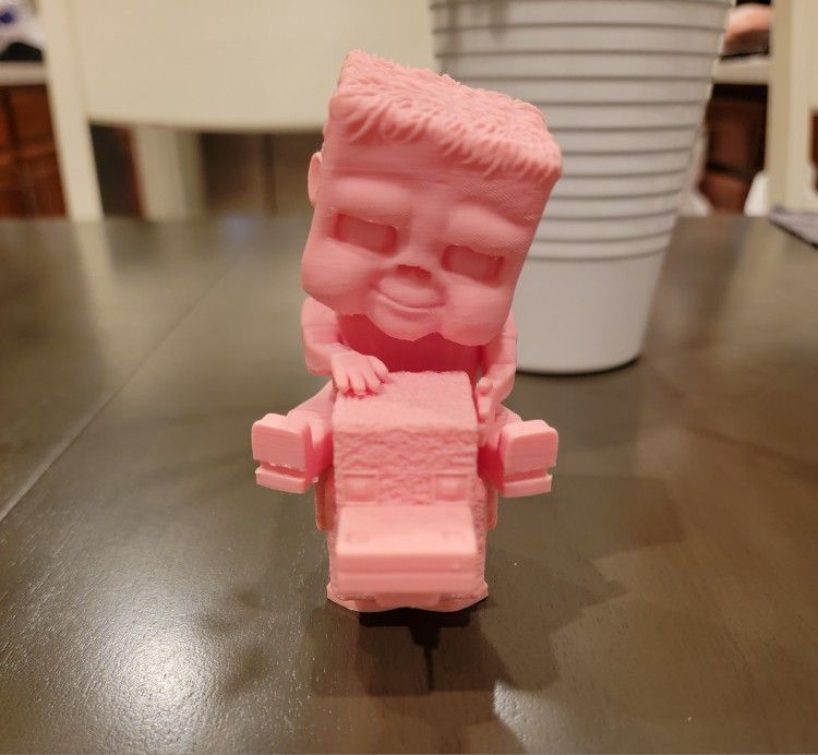 3d Printed Minecraft Chicken Jockey