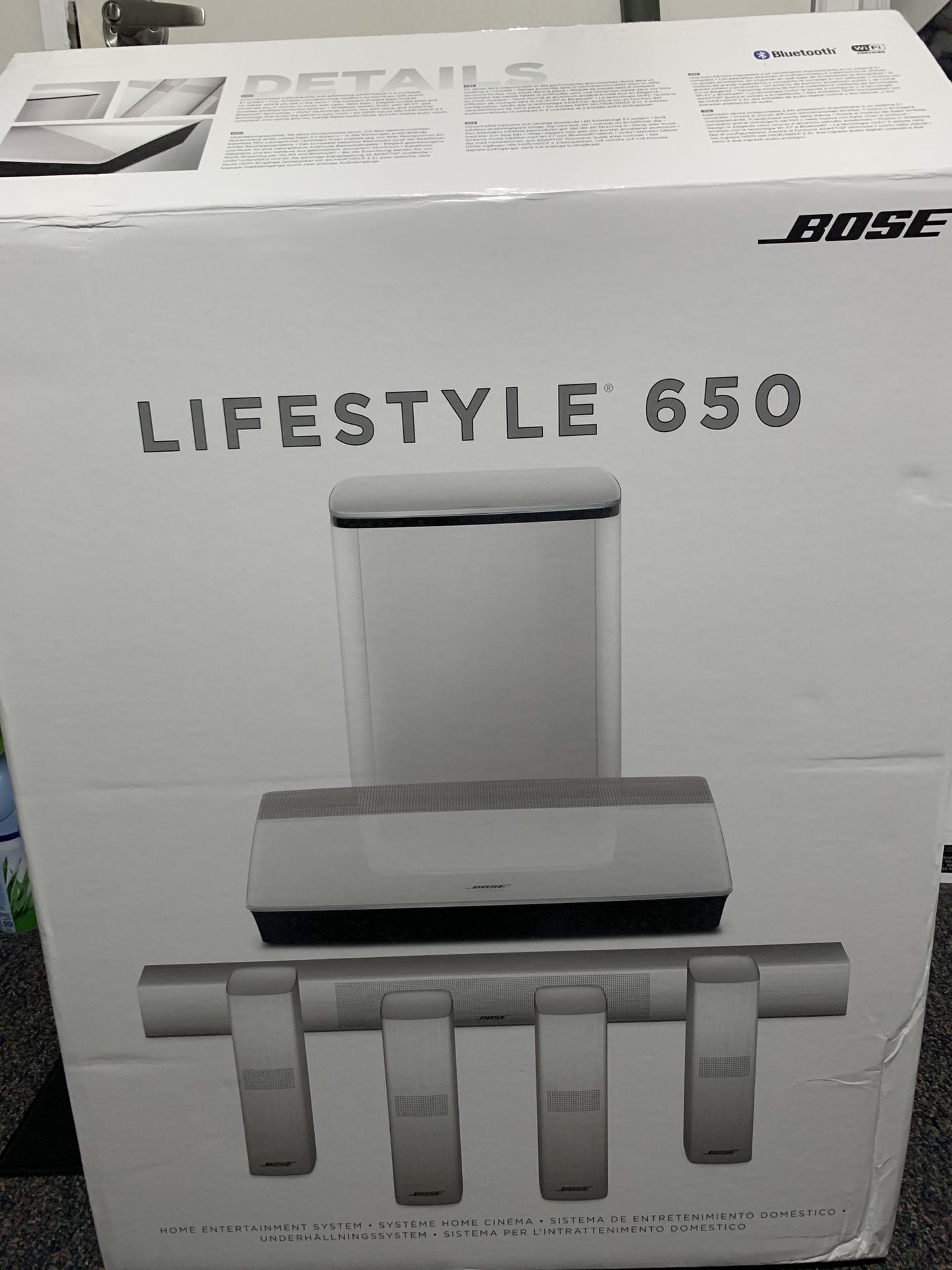 Bose lifestyle 650 white home theater system