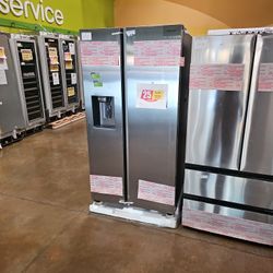 Samsung Side By Side Refrigerator 36 Inch Wide Stainless Steel