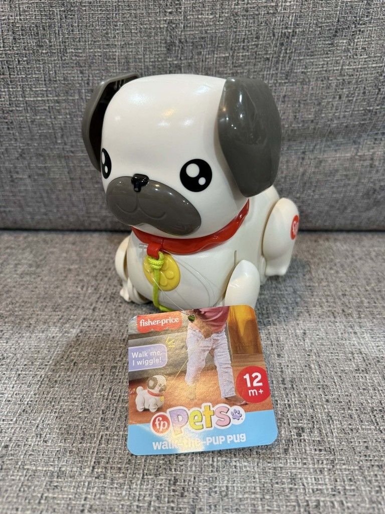 Fisher Price Walk The Pup Toy - Pug