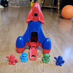 Green Toys Rocket.
