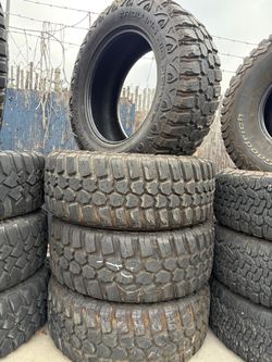 Used 35x12.50r20 mud tires available with installation