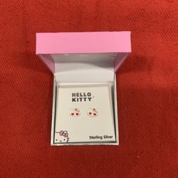 Hello Kitty Sterling Silver Earrings