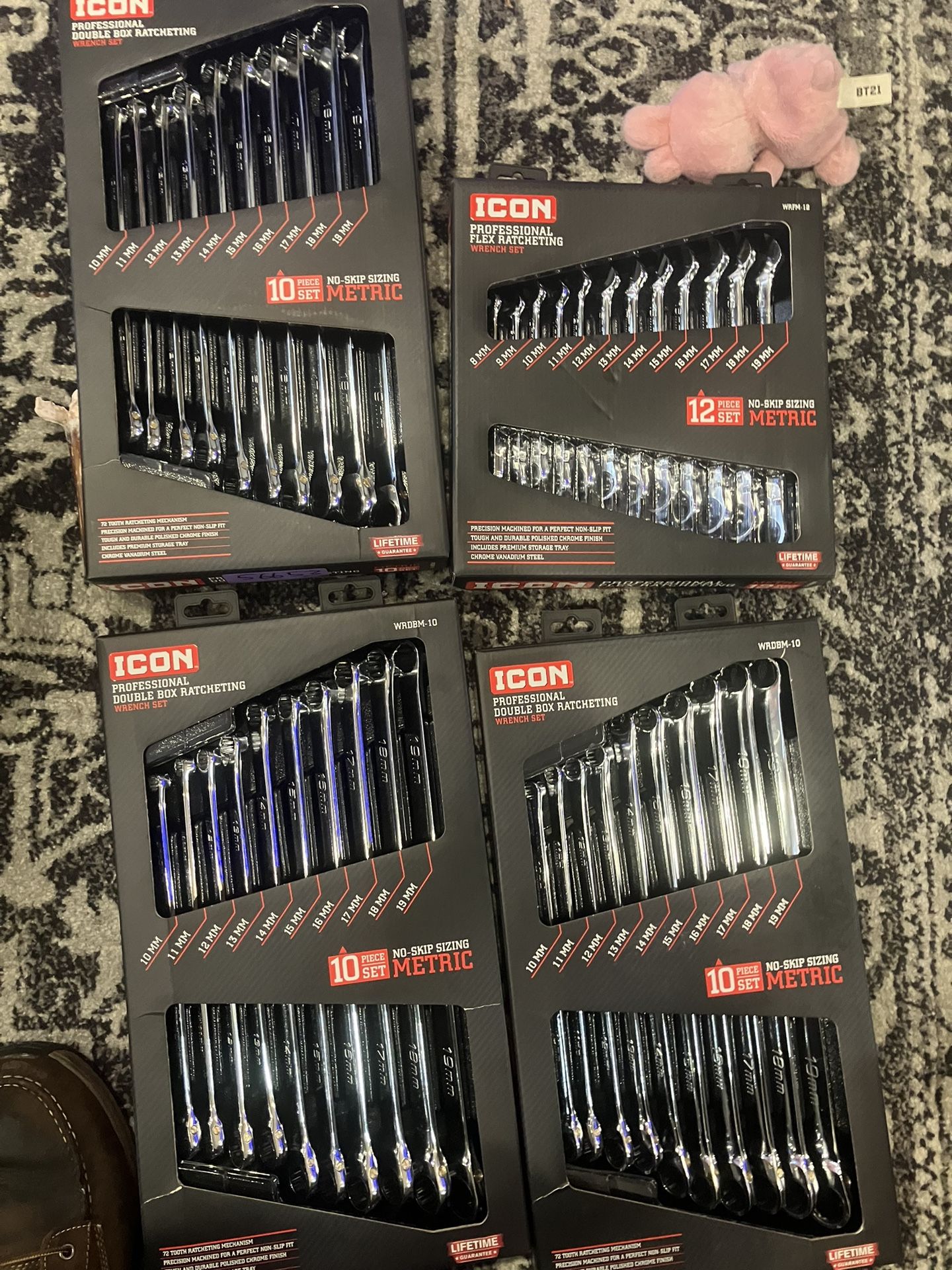 Icon 12 Piece Met Set And 3 Icon 10pc Met Dbl Ratchet Set