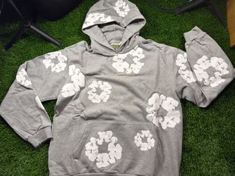 Denim Tears Cotton Wreath Hoodie Grey