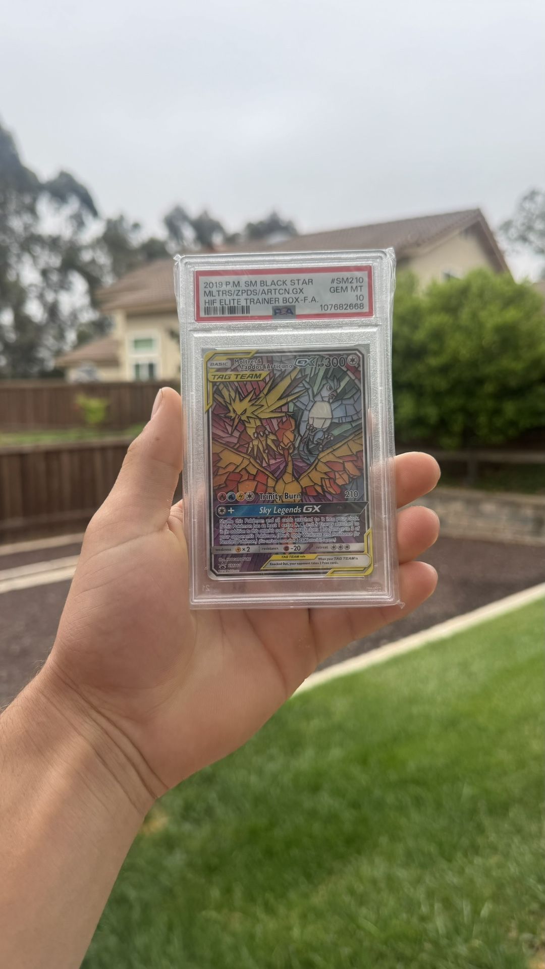 MOLTRES ZAPTOS ARTICUNO TAG TEAM GX PSA 10