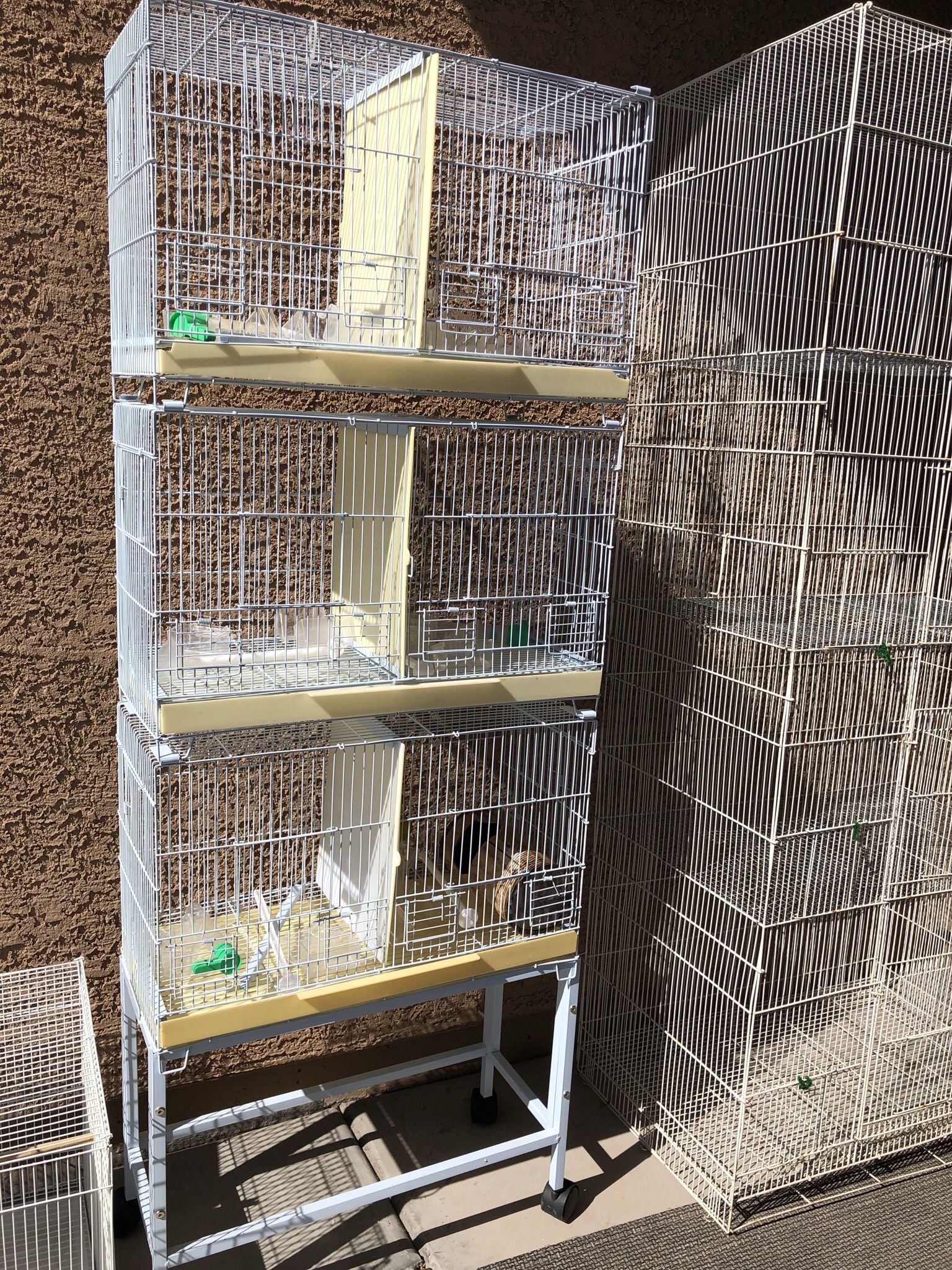 3 Cages With Stand