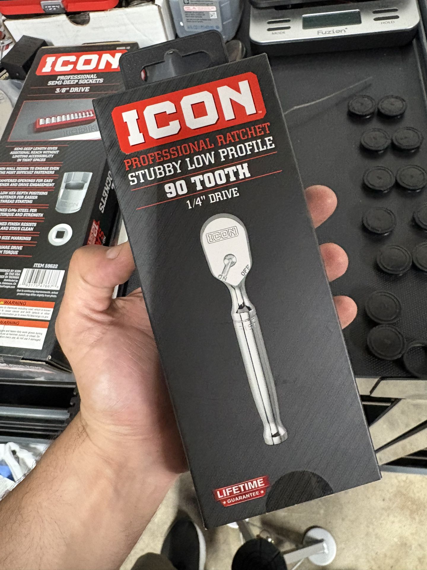 Icon 1/4 Stubby Ratchet New In Box