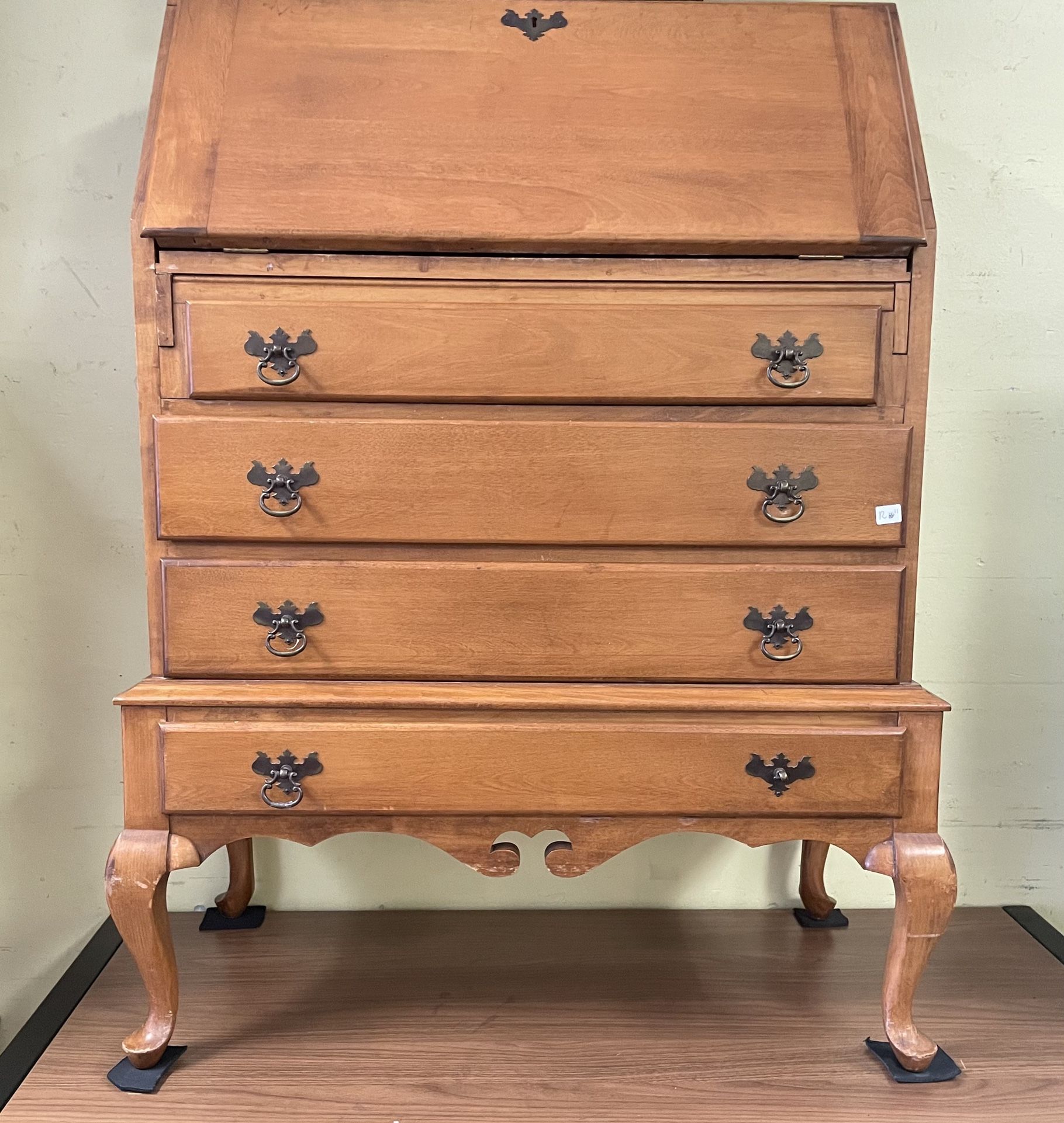 Antique Walnut Drop Front Secretary desk