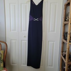 Blue Size 8 Evening Dress