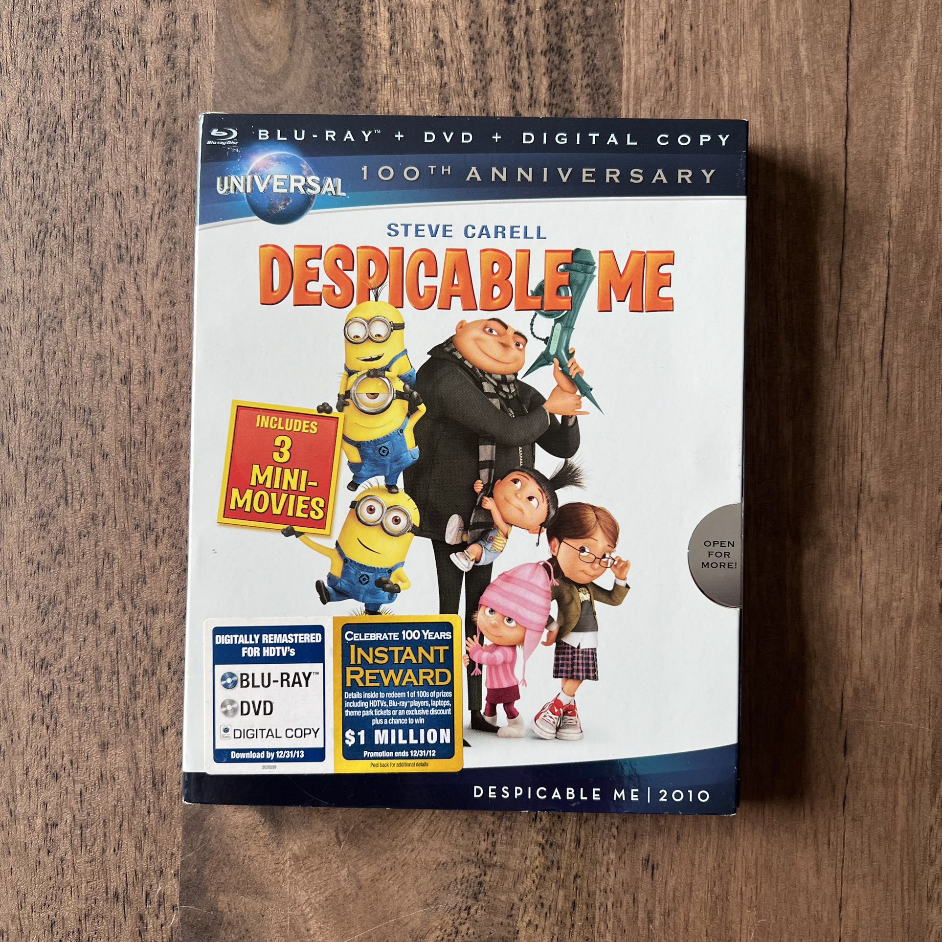 Despicable Me Children’s Film Blu-ray, DVD & Digital Movie