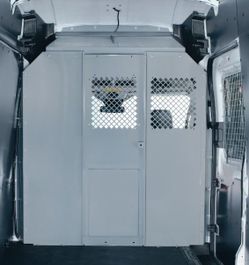Heavy-Duty Ford Transit Steel Van Partition And Bulkhead With Fixed Center Wall Panel