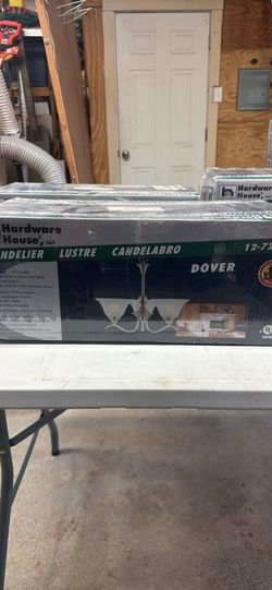 Chandelier New in Box three light