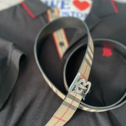 Burberry Shirt & Belt for Sale in Brooklyn, NY - OfferUp