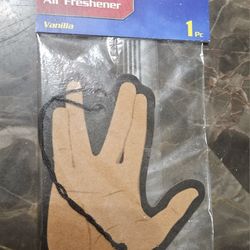 Loot Crate Star Trek Vanilla Air Freshener - Spock - Live Long And Prosper Hand