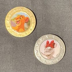 “100 Years of Wonder” Coins - Simba & Chrome Minnie Mouse