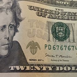 20 Dollar Bill 2017 A 