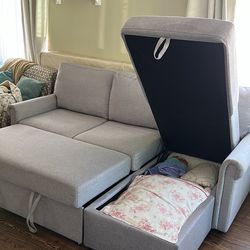 Couch with pull out bed