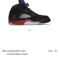 (Authentic) Jordan 5 “Top 3”