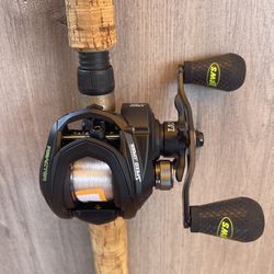 New Lew’s Reactor Baitcaster On A Preowned Temple Fork Outfitters TiCr2 7FT  10-25LB Rod for Sale in Hialeah, FL - OfferUp