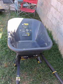 Gorilla 8cu ft dual front tire wheel barrel