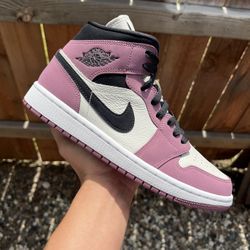 Jordan 1 Mid Mulberry (Size 5.5, 7.5, 9.5)