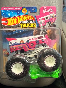 Hot Wheels Monster Trucks VW Drag Bus Barbie
