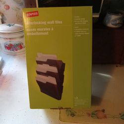 New  3  Pack Of Interlocking Wall Files Grey