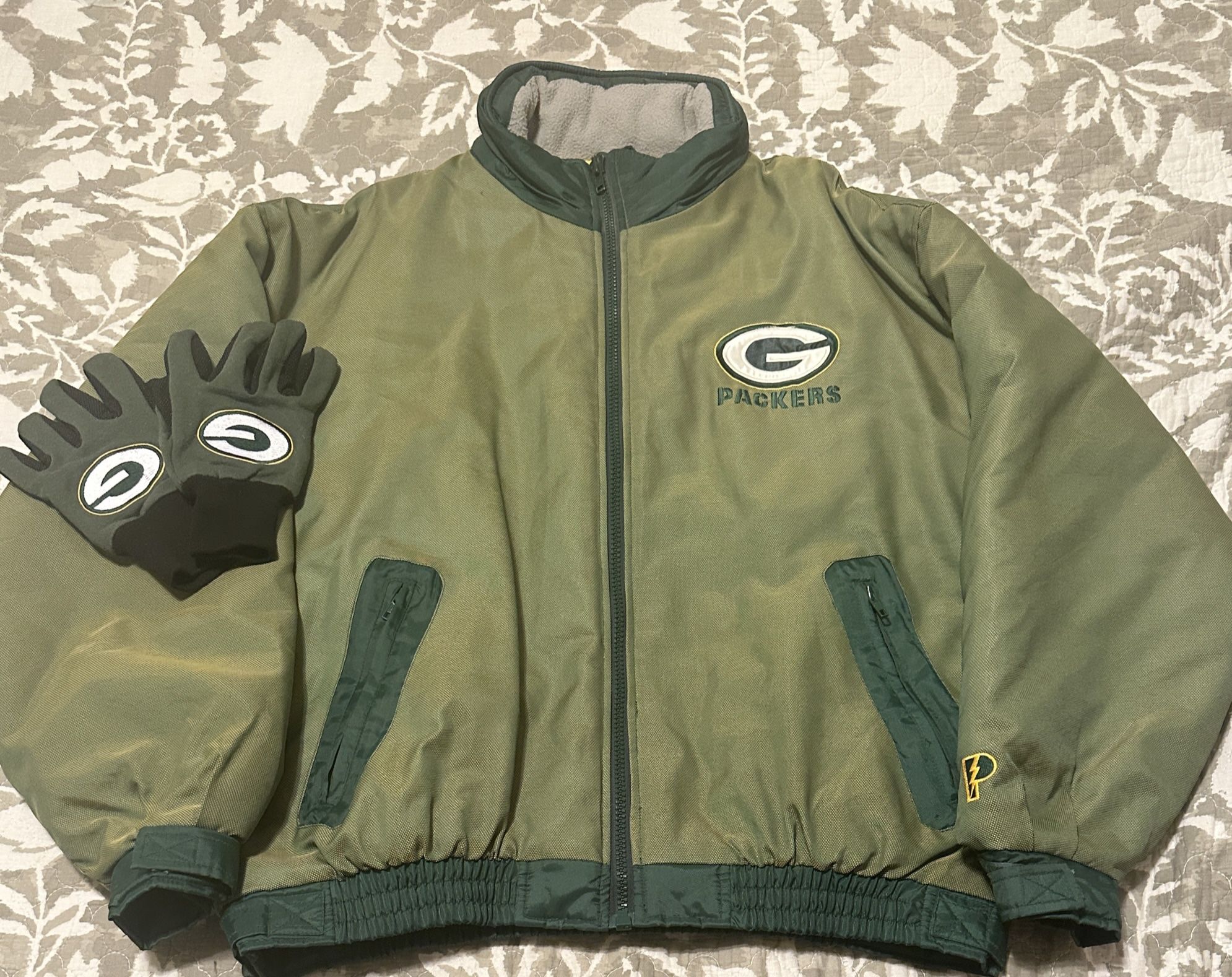 Green Bay Packers NFL Men’s Vintage Pro Player Jacket! Size XL! GUC!