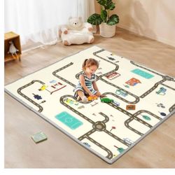 Baby Play Mat, Foldable Activity Mat Used Indoor and Outdoor, Portable Baby Floor Mat, Tummy Time and Crawling Mat for Infants, Babies, Toddlers, Easy